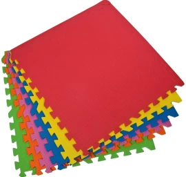 Putplasčio Dėlionės Kilimėlis Eva 60x60 Kpl. 6 Vnt. 10 Mm Enero Mišrios Spalvos