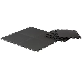 Puzzle Materialas Po Fitness įranga 8 Vnt. 30x30x0,9cm Black Pure 2 Improve