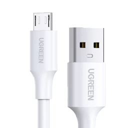 Pvc Kabelis Usb0-a - Microusb 480 Mb/s 0,5 M, Baltas
