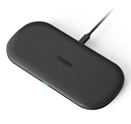 Qi Belaidis įkroviklis airpods 2in1 Telefonui Ir Ausinėms 10w, Juodas