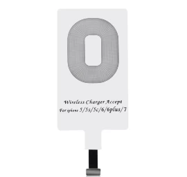 Qi Belaidžio įkrovimo Adapteris lightning Indukcinis įdėklas, Baltas