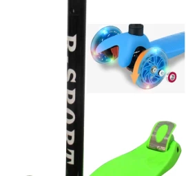 r-sport H1 Green Balance Scooter Led šviečiantys Ratai