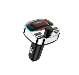R2pro+ Automobilinis Siųstuvas Su Pd 25w Bluetooth 5.3 Rgb įkrovimo Prievadais - Juodas / Sidabrinis