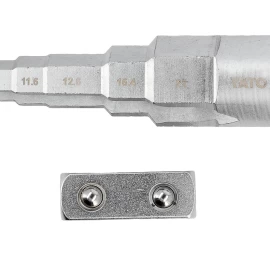 Raktas pakopinis | su adapteriu | 9.6 / 11.6 / 12.7 / 16.4 / 21 mm (YT-03319)
