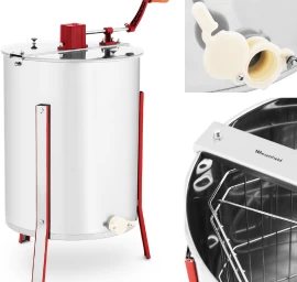 Rankinė Medaus Centrifuga Su 4 Rėmais Iš Nerūdijančio Plieno