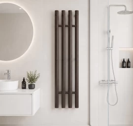 Rankšluosčių džiovintuvas Očenašek 4TT 31x130 cm, 8 kabliukai, RAL8017 šokolado ruda