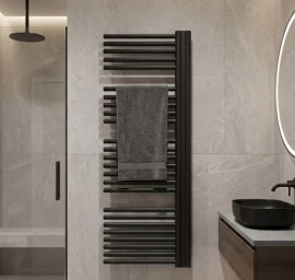 Rankšluosčių džiovintuvas Očenašek BNL 50x130 cm, juodas RAL9005, kairė BNL5001300BL-L