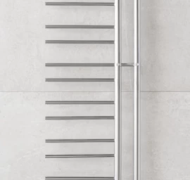 Rankšluosčių džiovintuvas PMH Theia, chromas, 50x94 cm T1C-L, kairė