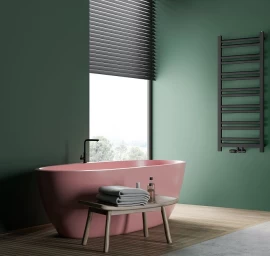 Rankšluosčių džiovintuvas Regnis Retro 44x128 cm, juodas