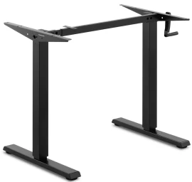 Rašomojo Stalo Rėmas, Rankiniu Būdu Reguliuojamas Alkūnės Aukštis 73-124 Cm Maks. 70 Kg Black
