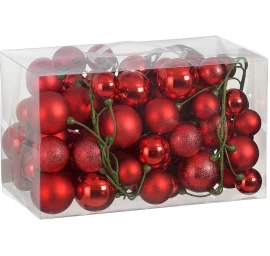 Raudonųjų Varnalėšų Vaisių Girlianda 180 Cm žėručio