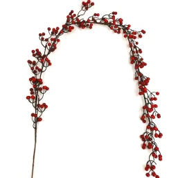 Raudonųjų Varnalėšų Vaisių Girliandos šakelė 160 Cm