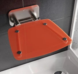 Ravak Dušo sėdynė Ovo B II, orange/nerūdijančio plieno, B8F0000053
