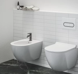 Ravak Eleganta Bidė maišytuvas 130 mm be dugno vožtuvo, Graphite Brushed X070332