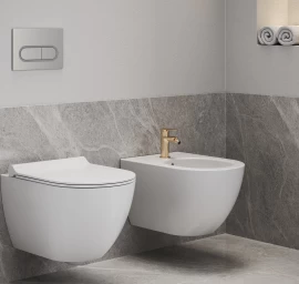 Ravak Eleganta Bidė maišytuvas 130 mm be dugno vožtuvo, Rose Gold Brushed X070369
