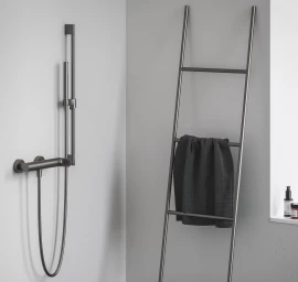 Ravak Eleganta Dušo maišytuvas be dušo komplekto, Graphite Brushed X070331