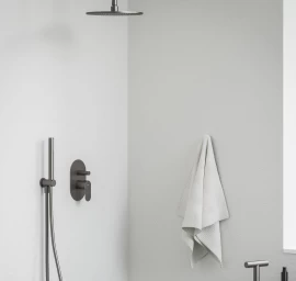 Ravak Eleganta Potinkinis maišytuvas su korpusu, 2 funkcijų, Graphite Brushed X070335