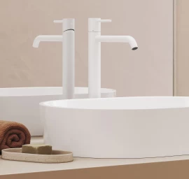 Ravak Praustuvo maišytuvas BeCool 340 mm be dugno vožtuvo, White Velvet X070405