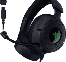 Razer Kraken V4 X Laidinės žaidimų ausinės, Juoda