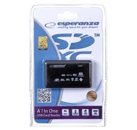 Reader card Esperanza EA119 (External; CF, MMC, SD, SDHC, SDXC)