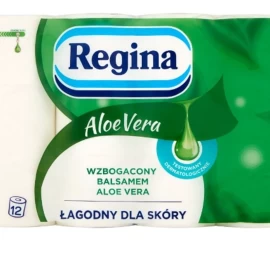 Regina Aloe Vera Tualetinis Popierius, 12 Ritinėlių.
