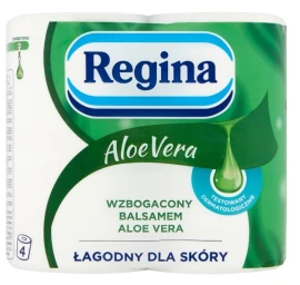 Regina, Aloe Vera Tualetinis Popierius, 4 Ritinėliai.