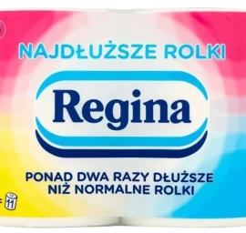 regina, Ilgiausi Tualetinio Popieriaus Ritinėliai, 4 Ritinėliai.