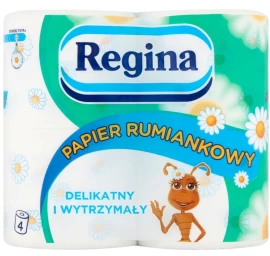 regina, Ramunėlių Tualetinis Popierius, 4 Ritinėliai.