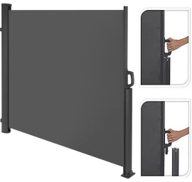 Reguliuojamas 1,6x3m Garden Side Barjeras Terasai