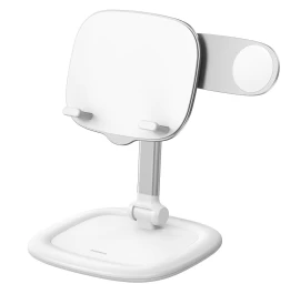 Reguliuojamas Planšetinių Kompiuterių Ir Telefonų Stovas seashell Series, Baltas