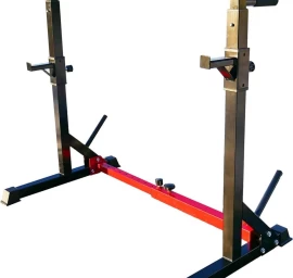 Reguliuojamas štangos spaudimo ir pritūpimų stovas RPM Power Squat Rack