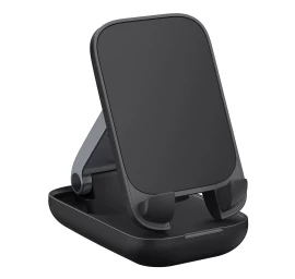 Reguliuojamas Telefono Stovas seashell Serijos Juodas