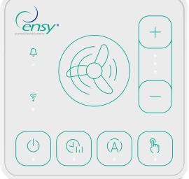 Rekuperatorius ENSY WAVE 400HH/1 lubinis deš. p. su Wi-Fi ir Bluetooth valdikliu