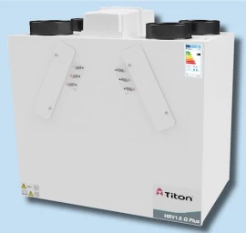 Rekuperatorius TITON HRV1.6 Q Plus BC Eco dešininis 359m3/h@100Pa