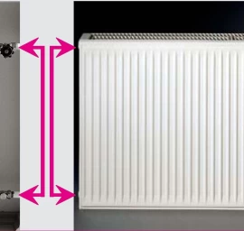 Renovacinis plieninis radiatorius HM 22C-AT-55-0700, prijungimas šoninis