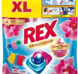 rex Aromatherapy Power Caps Orchid Universal Skalbimo Kapsulės, 36 Vnt.