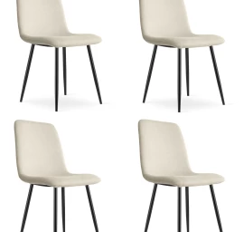 rift Kėdė - Smėlio Spalvos / Kojų Spalva Juoda X 4