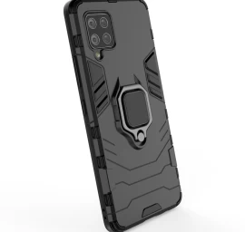 ring Armor Hibridinis šarvuotas Dėklas + Magnetinis Laikiklis samsung Galaxy A42 5g, Juodas ring Armor Hibridinis šarvuotas Dėklas + Magnetinis Laikiklis samsung Galaxy A42 5g, Juodas