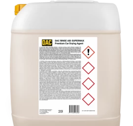 Automobilių džiovinimo ir skalavimo priemonė DAC RINSE AID SUPERWAX