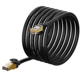 Rj45 10gbps 10gbps Cat 7 Speed Seven Tinklo Kabelis 5 M Juodas