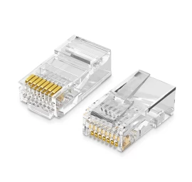 Rj45 8p8c Utp Cat. 5 5e Skaidrus 100 Vnt.