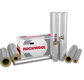 Akmens vatos vamzdžių kevalai su aliuminio folija ROCKWOOL 800