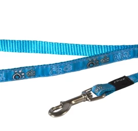 ROGZ pavadėlis Turquoise Paw 140*1.6cm HL12CG, HL12CG