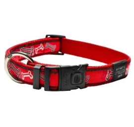 ROGZ Red Rogz Bone antkaklis 34-56 2cm HB03CC, HB03CC