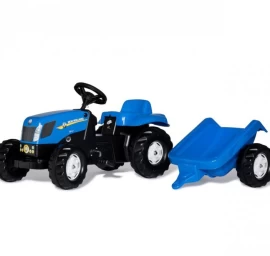 Rolly Toys 013074 Rolly Kid New Holland žemės ūkio Traktorius Su Priekaba