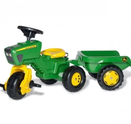 Rolly Toys 052769 John Deere 3 Ratų Rolly-kid Traktorius Su Priekaba