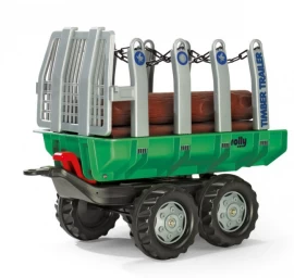 Rolly Toys 122158 Rolly-timber žalia Medžio Priekaba, 2 Sėdimos Vietos