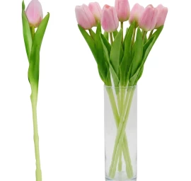 Rožinė Tulpė 31 Cm Kaip Gyva Pavasario Dekoracija