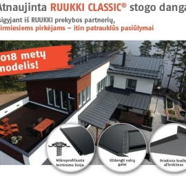 Plieninės stogų dangos Ruukki