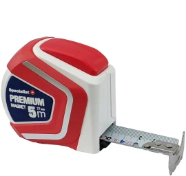 Ruletė su magnetu SPECIALIST+ Premium, 5 m x 27 mm